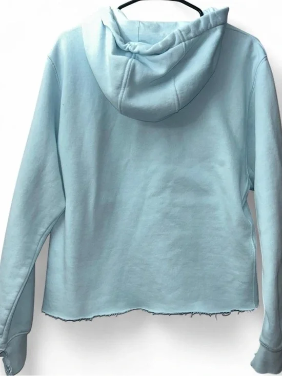 Nike Women’s Light Blue Pullover Hoodie with Embroidered Logo - Picture 3 of 3